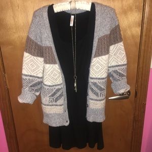 Patterned Cardigan Sweater